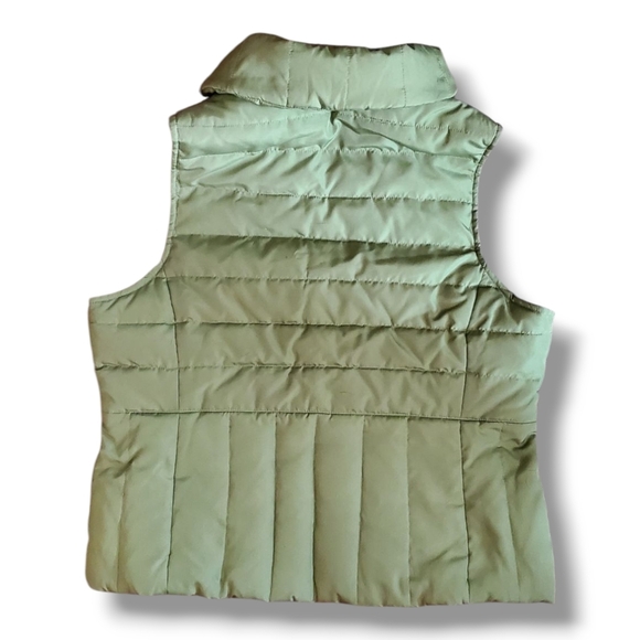 Kenneth Cole Reaction Full-Zip Green Puffer Vest Women's Size Large - Picture 2 of 8